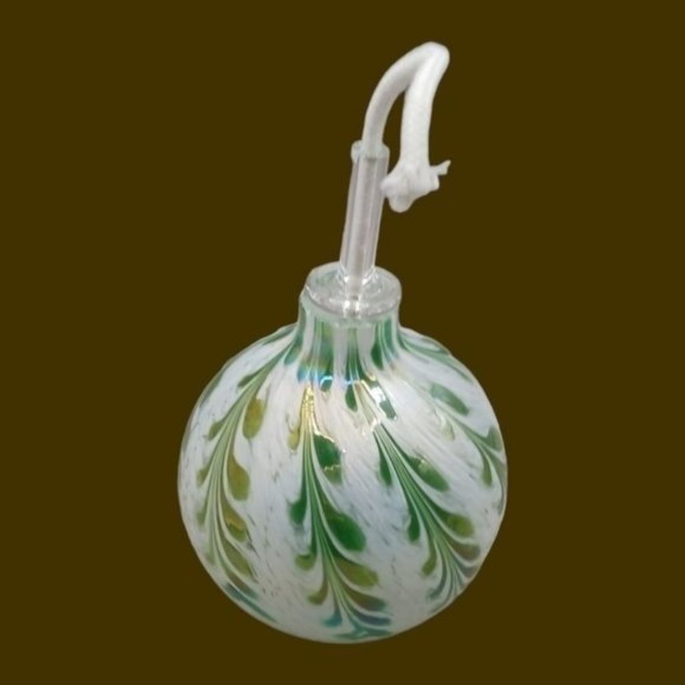 Traditions glass oil lamp hand blown glass